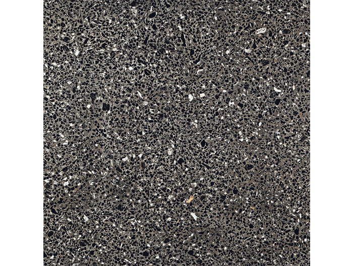 Dlažba čierna matná vzhľad terrazzo 75x75cm AGLO Black Nat.