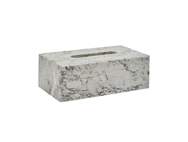 Box na papierové obrúsky mramorový biely čierny NERO