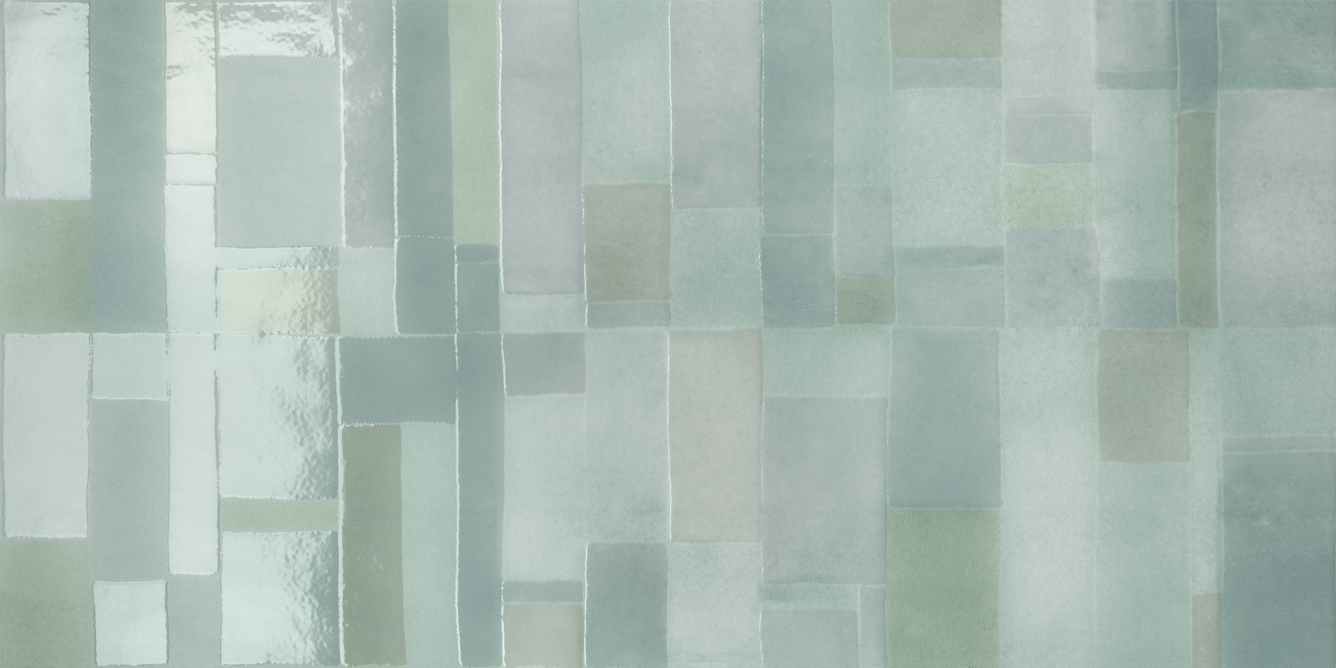 Obklad zelený lesklý s geometrickým vzorom 40x80cm MULTIFORME Euforia – Obrázok 2