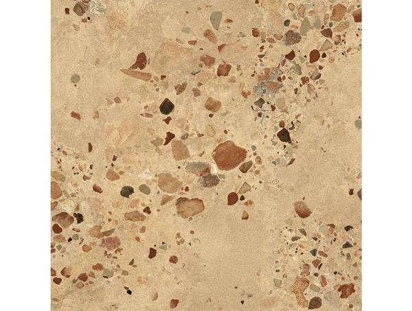 Dlažba piesková hnedá matná s kameňom 90x90cm I COCCI SICILIANI Naturale