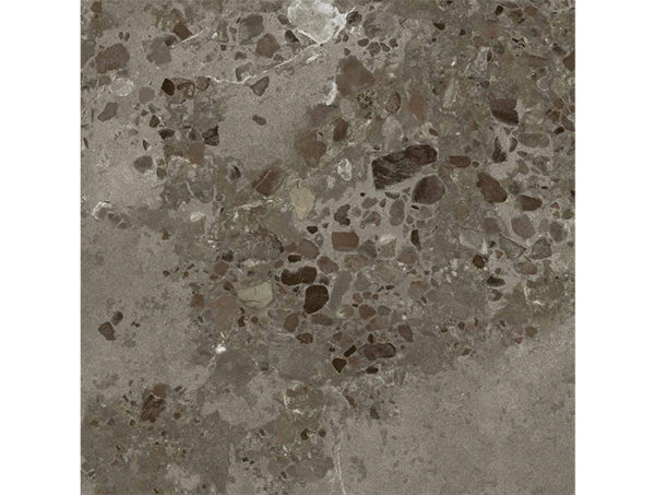 Dlažba tmavo šedá matná s kameňom 90x90cm I COCCI SICILIANI Nero
