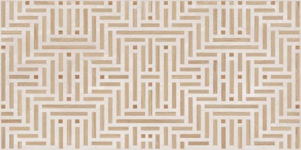 Dlažba bielo hnedá matná s geometrickým dekorom 59,5x119,2cm RAGNAR Tápies White - Image 3