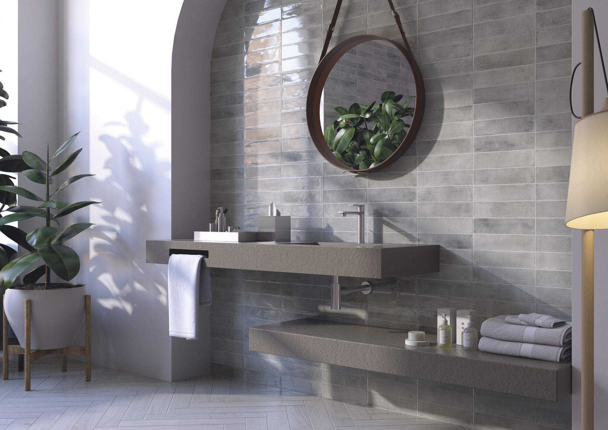 Obklad šedý lesklý tehlička 30x60cm BOTAN Grey Brillo – Obrázok 3