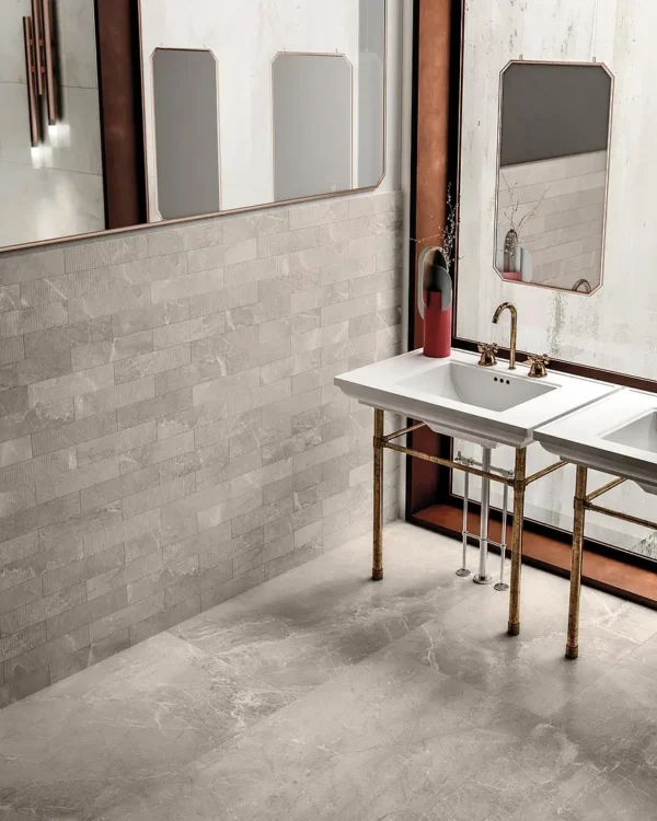 Dlažba šedá lesklá s bielou žilou 60x120cm MAJESTIC Supreme Grey Lev - Image 7