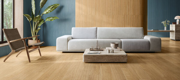 Obklad modrý matný s 3D vzorom 60x120cm HOMEY Canneté Denim - Image 3