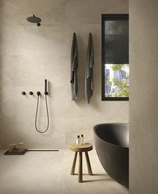 Dlažba béžová matná vzhľad kameňa 120x120cm BERGSTONE Ivory - Image 3