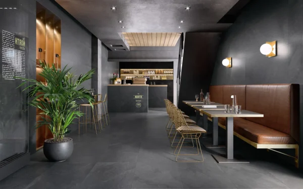 Obklad čierny matný reliéfny vzhľad kameňa 60x120cm UNIONSTONE Mustang Rigato - Image 5