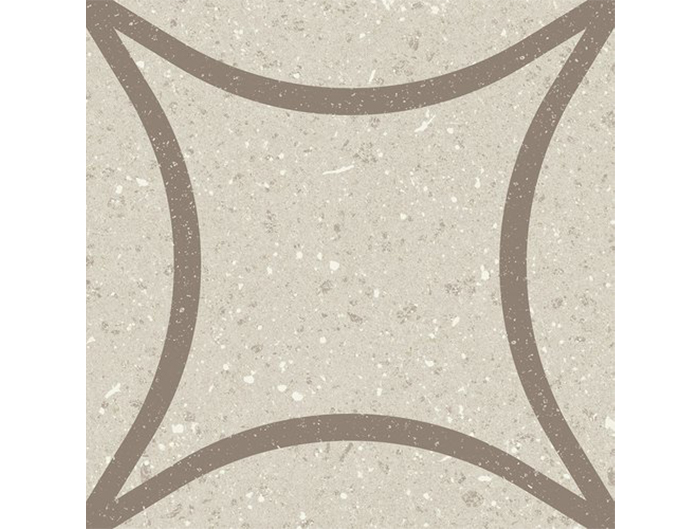 Dlažba slonovinová matná s dekorom 20x20cm TERRASALE Astro Gemma