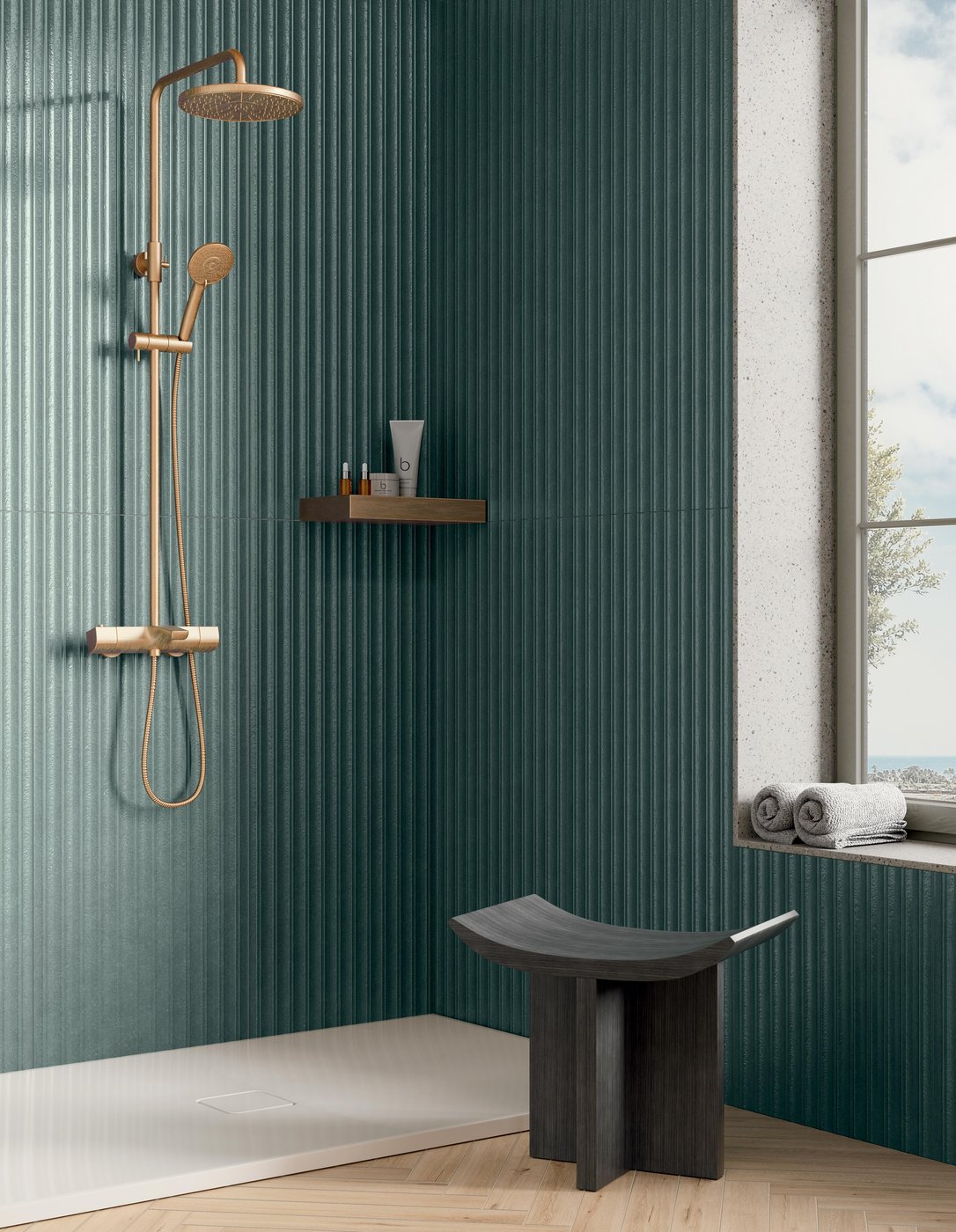 Obklad zelený perleťový matný 3D reliéfny 50x120cm ARTESETA Malachite Riga – Obrázok 4