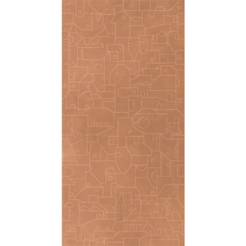 Obklad tehlový matný s dekorom 60x120cm COTTOMILANO Mattone Labirinto