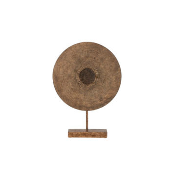 Kruh medený na podstavci dekorácia MOROCCAN SKLADOM AKCIA