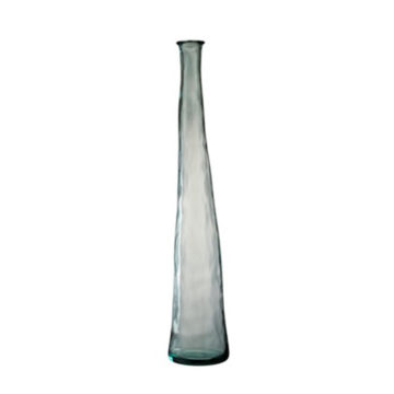 Váza zelená šedá sklenená vysoká 2ks set LODGE