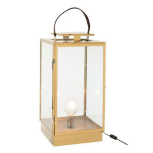 Lampa lampáš zlatý nerezový sklenený GENTLEMANS CLUB