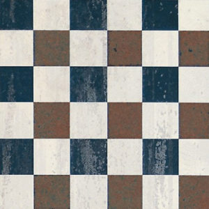Dlažba hnedo-modrý patchwork 20x20cm CEMENTINE 20 5