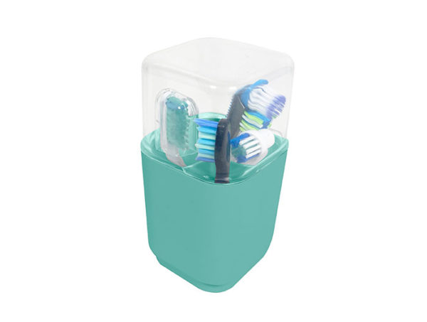 Pohár na elektrické zubné kefky zelený mentolový SEVENTY