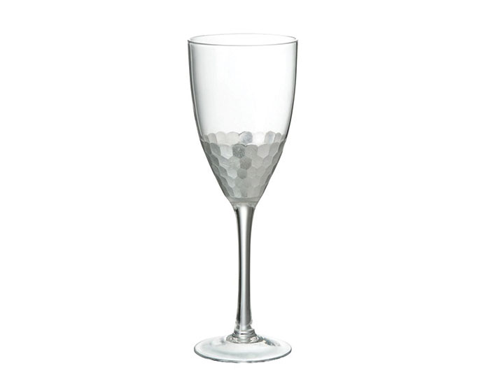 Pohár strieborný na víno 6ks set sklo ROMANCE