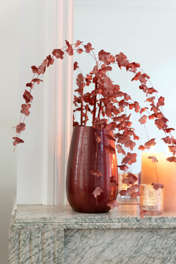 Váza bordová červená keramická COLOURS SKLADOM AKCIA