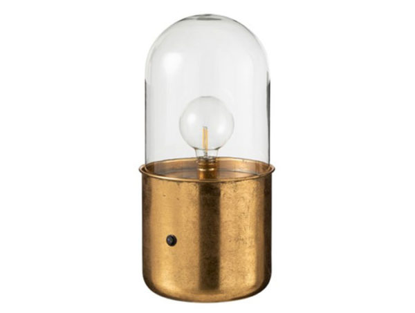 Lampa zlatá kovová sklenená stolná 2ks set JUNGLE SKLADOM AKCIA