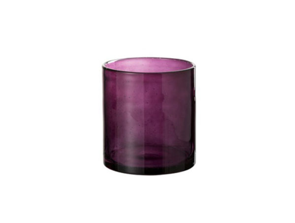 Svietnik fialový alebo váza sklenená VIOLET SKLADOM AKCIA