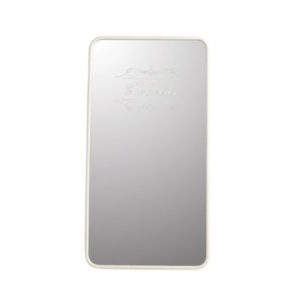 Zrkadlo biele v kovovom ráme závesné 2ks set WHITE