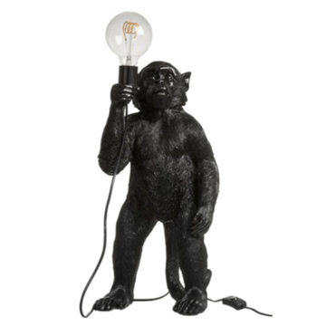 Lampa Opica žiarovka stolná čierna BUTTERSCOTCH JUNGLE