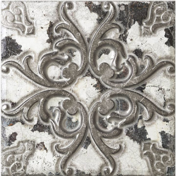 Obklad vzorovaný šedo-biely 20x20cm AGED DECOR