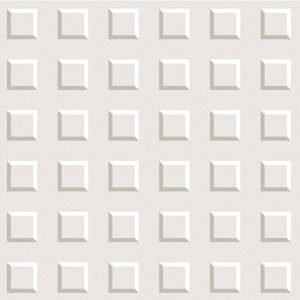 Obklad biely matný s 3D vzorom 30,2x30,2cm BLOCK BIANCO