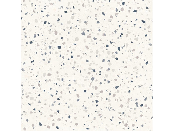 Dlažba biela, terrazzo 120x120cm DECONCRETE De-Medium White