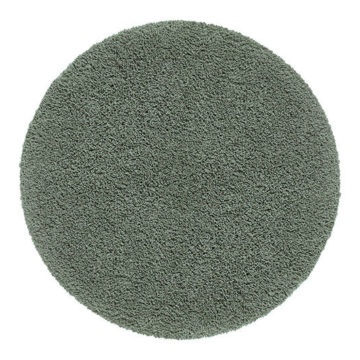 Kúpeľňová predložka zelená olivová okrúhla koberček ø 80cm MUSA