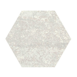Dlažba biela - hexagon 25x29cm RUST WHITE