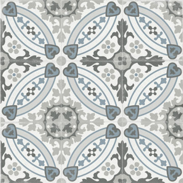 Dlažba čierno-biely patchwork 59,2x59,2cm TANGO TELMO NATURAL