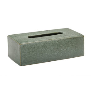 Box na papierové obrúsky zelený kamenina UGO