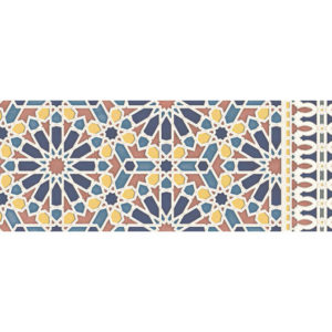 Obklad orientálny modrý matný 29,75x99,55cm ALHAMBRA BLUE RAUDA