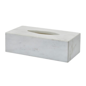 Box na papierové obrúsky mramorový biely HAMMAM