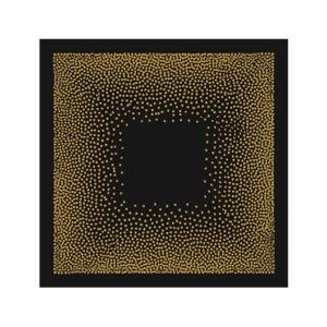 Dlažba čierno-zlatá satinovaná 29,75x29,75cm ART-DECO Black Negr