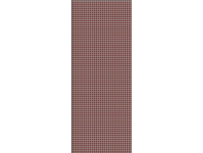 Dlažba-obklad matná červená s mriežkou 10x25cm GRAPH COLOR