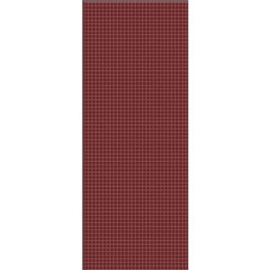 Dlažba-obklad matná červená s mriežkou 10x25cm GRAPH COLOR