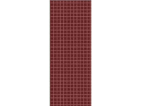 Dlažba-obklad matná červená s mriežkou 10x25cm GRAPH COLOR