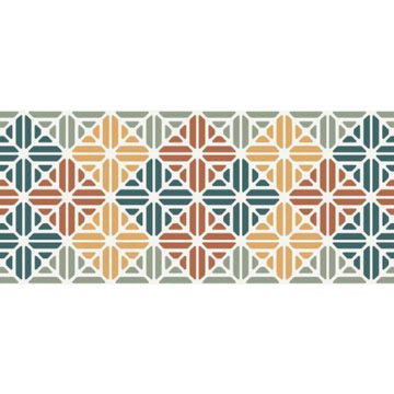 Obklad mix farieb s retro vzorom 25x75cm SPRINGPAPER 02