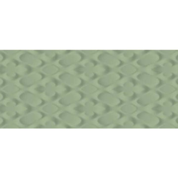 Obklad zelený matný s 3D vzorom 25x75cm SPRINGPAPER 3D-01 GREEN