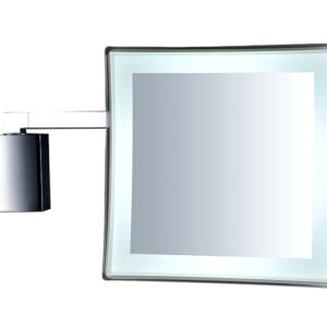 Kozmetické zrkadlo so zväčšením a LED svetlom nástenné