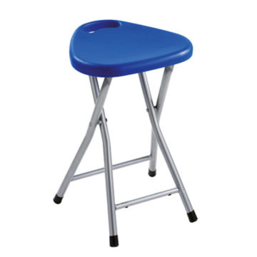 Stolička modrá do kúpelne termoplastová kovová