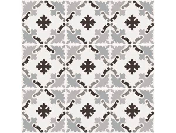 Dlažba vzhľad patchwork 20x20cm PATCHWORK B&W 03