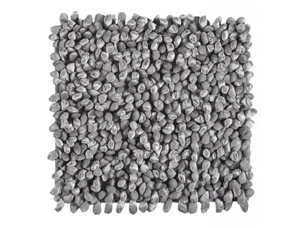 Kúpeľňová predložka šedá koberček luxusný 60x60cm ROCCA