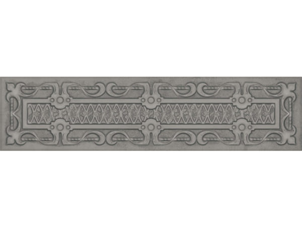 Obklad šedý matný s dekorom 7,4x29,75cm UPTOWN ANTHRACITE TOKI