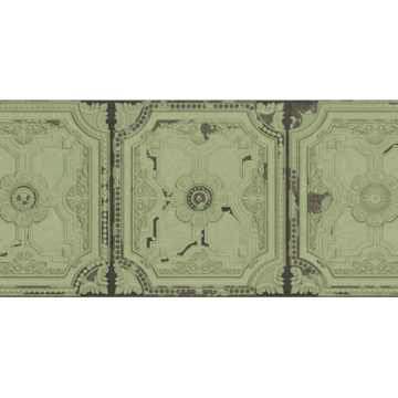 Obklad zelený matný s dekorom 44,63x119,3cm VICTORIAN GREEN NOVA