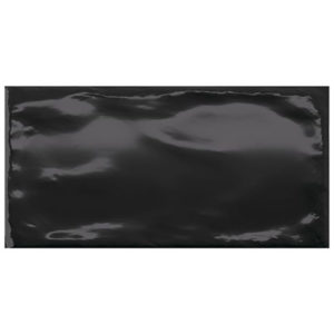 Obklad čierny lesklý 10x20cm vzhľad tehlička MATERIA NERO
