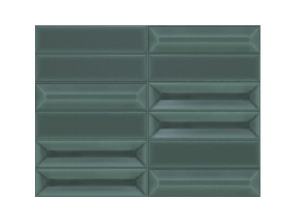 Obklad zelený lesklý 30x40cm 3D vzhľad FLAUTI
